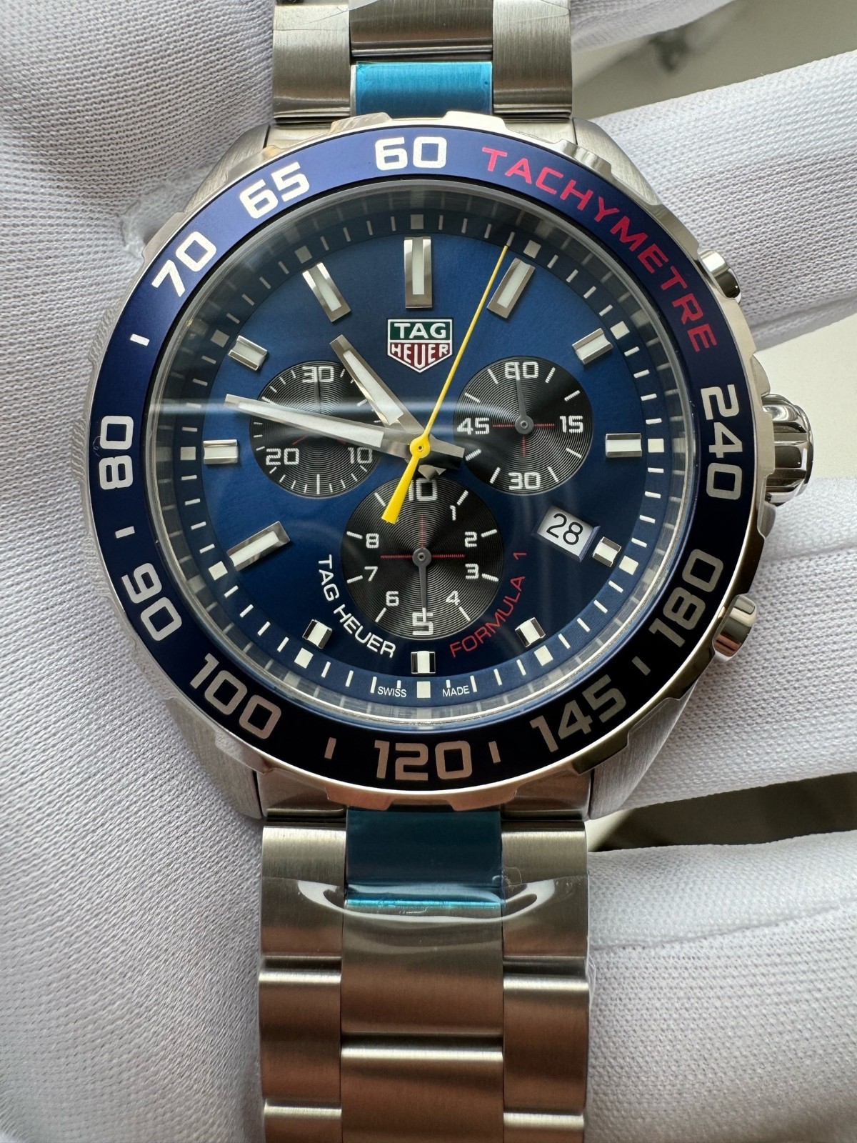 TAG HEUER Formula 1 Red Bull Racing Quartz Chronograph Blue Men’s Watch CAZ101AB