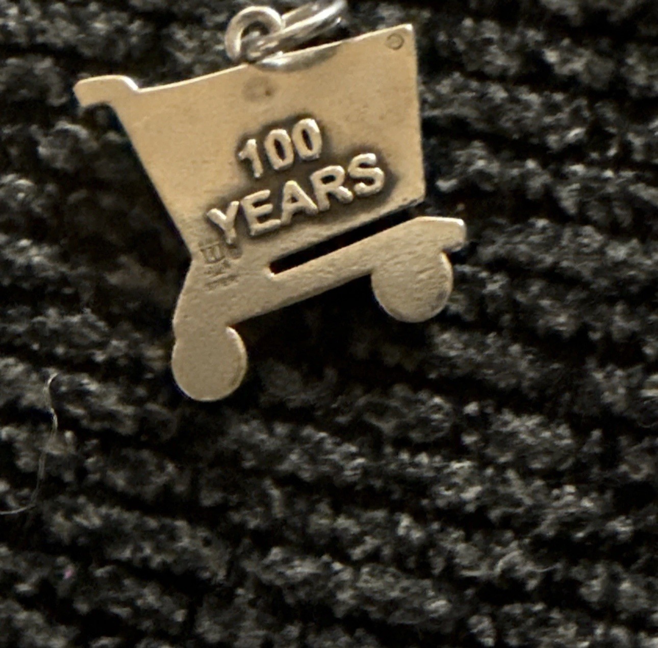 Rare 100 Years James Avery HEB Shopping Cart Sterling Silver Charm