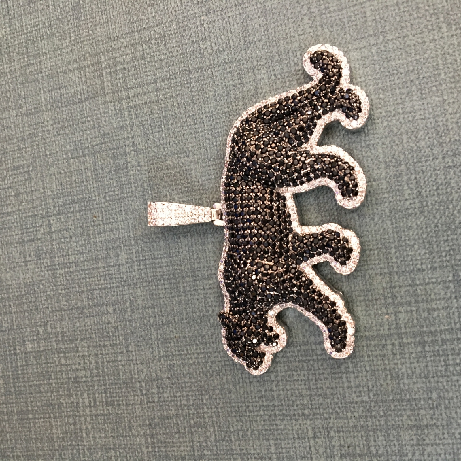 Hip Hop Jewelry Black Panther Pendant Necklace Gold Filled Rap Accessories Gifts