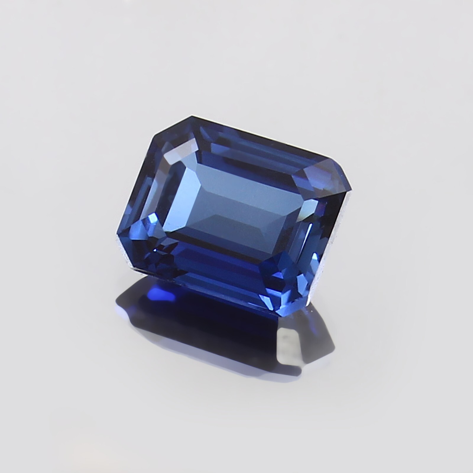 A++ Lab Grown Synthetic Blue Sapphire Octagon Cut Gemstone, 4×6-15x20mm,1pcs