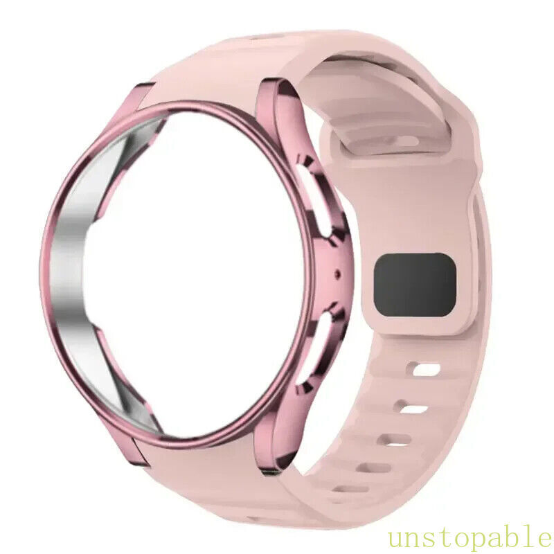 Silicone Band+Case for Samsung Galaxy Watch 7 6 5 4 FE 40mm 44mm Classic 43/47mm