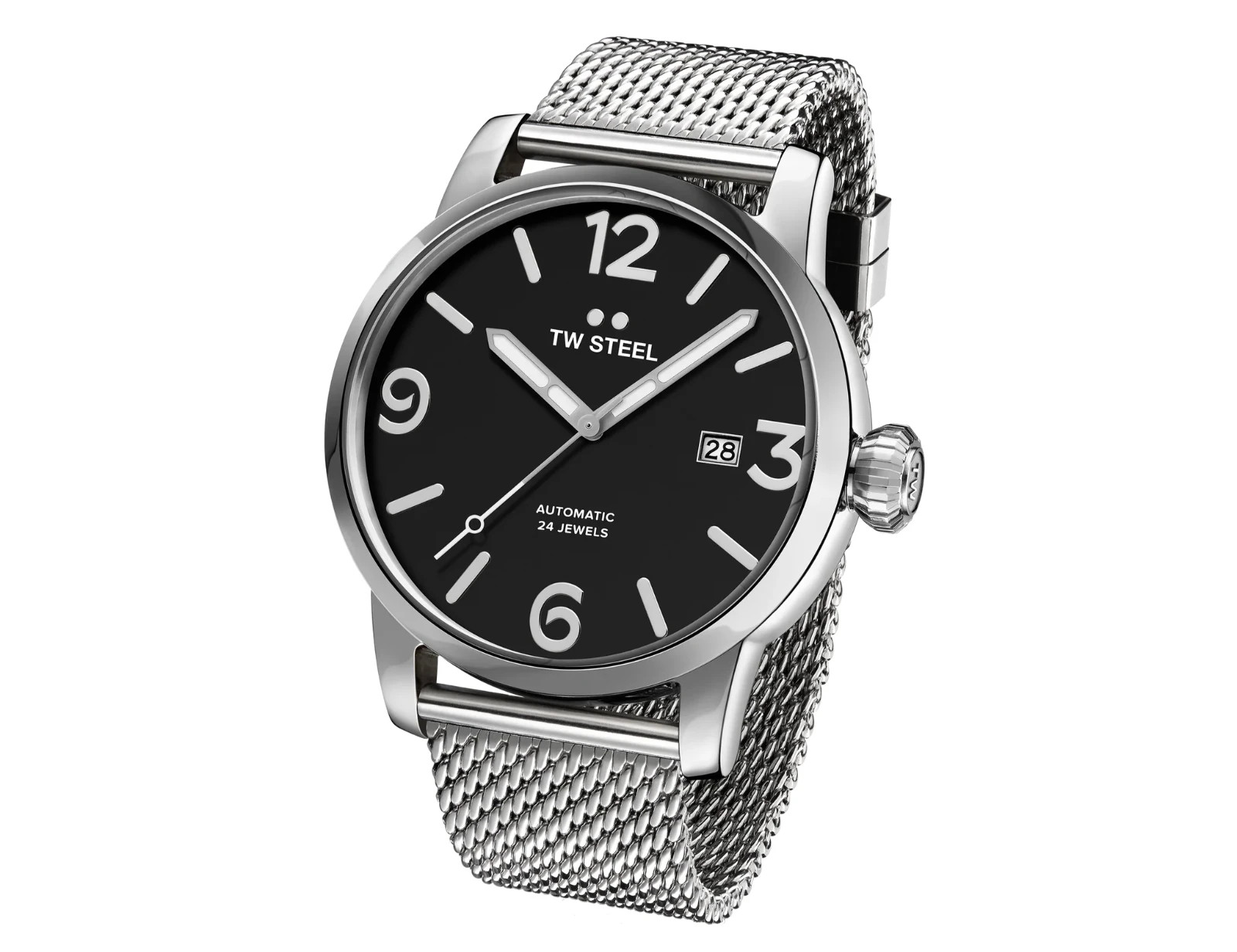 TW STEEL MB16 Maverick 45mm Automatic Men’s Watch 48mm Stainless Steel – NEW