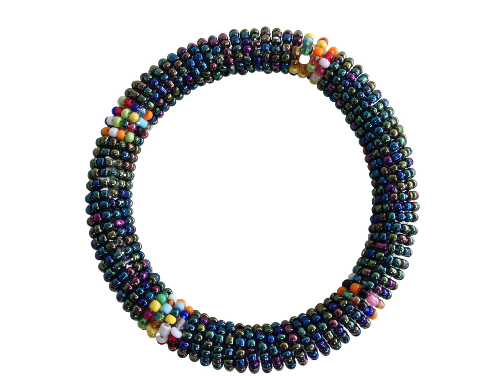 Wrist Band Bracelet Masai Beads Colorful African Unisex One Size Made in Kenya