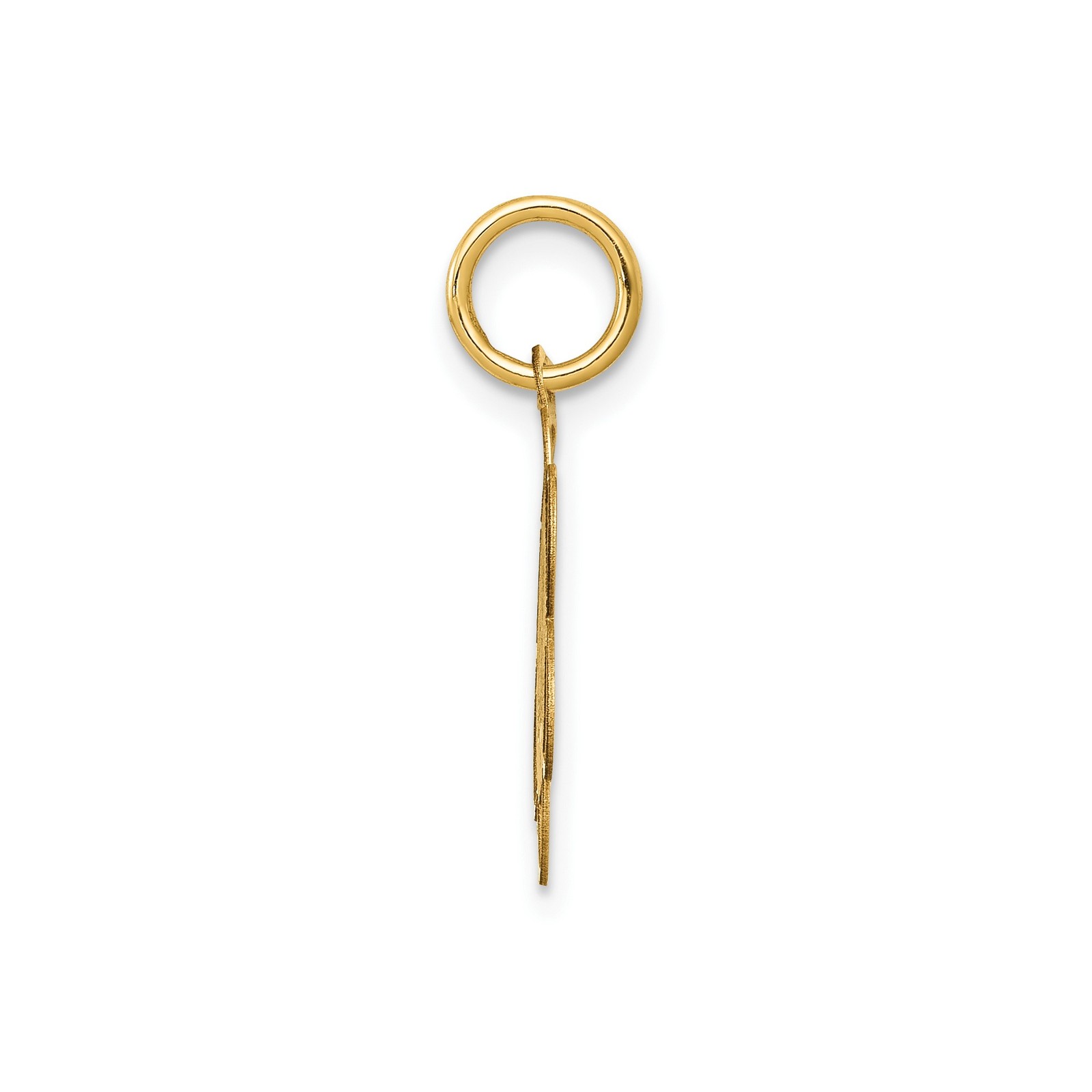 14k Yellow Gold Confirmation Pendant Dove Charm Holy Spirit Catholic Jewelry
