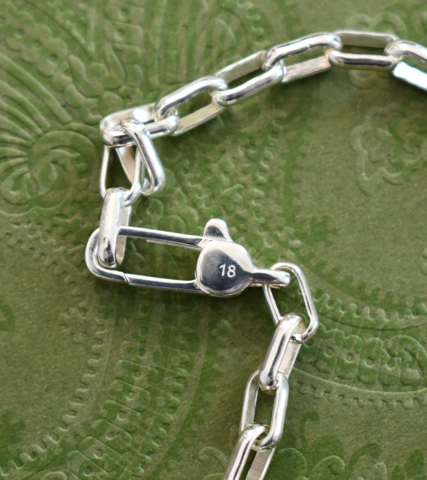 🆕New GUCCI Interlocking G Charm 925 Sterling Silver Bracelet IT-18 US-7/7.5