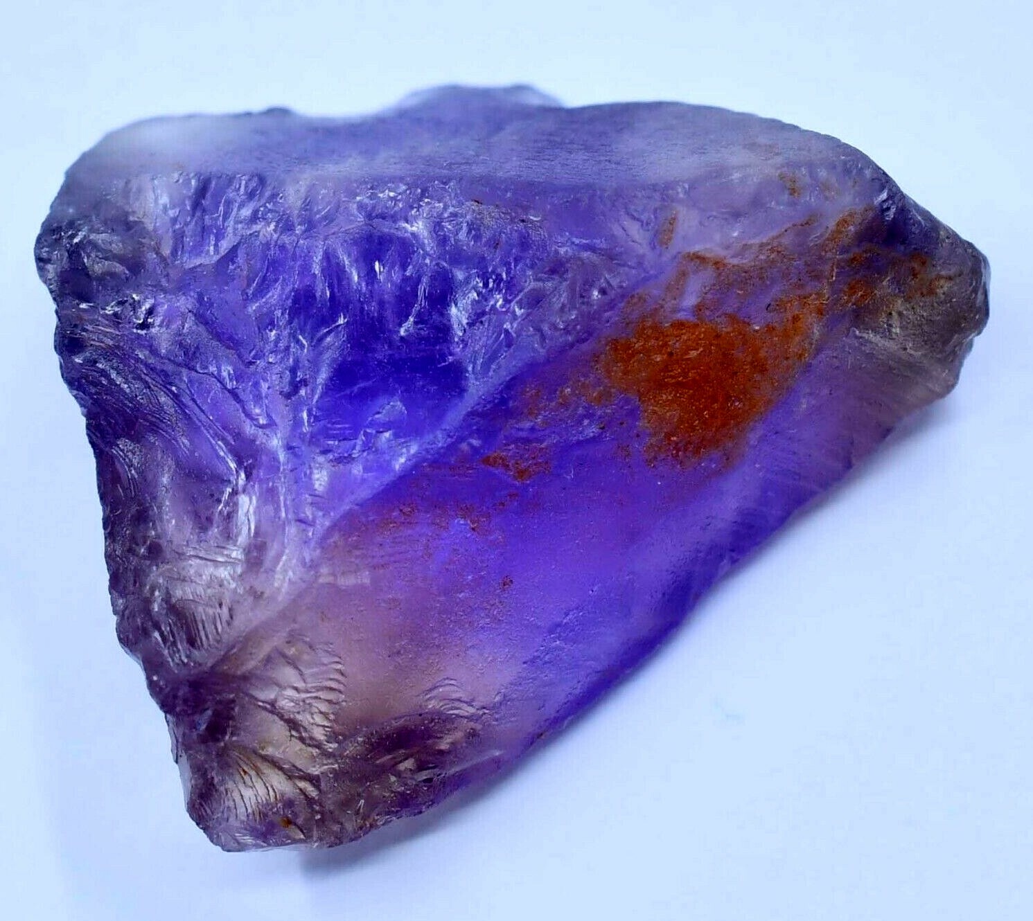 100% Natural Bi-Color Bolivian Ametrine 77.55 CT Certified Facet Grade Rough