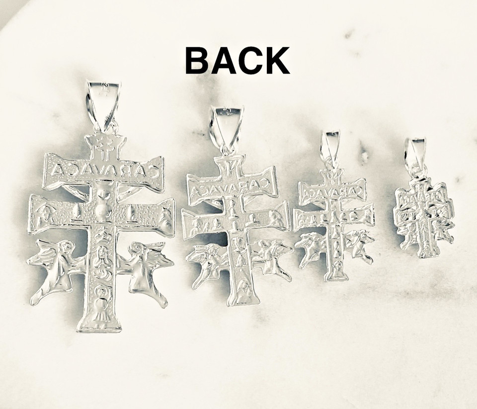 925 Silver Crucifix Caravaca Cross Pendant / 925 Silver Caravaca Cross – ESP19