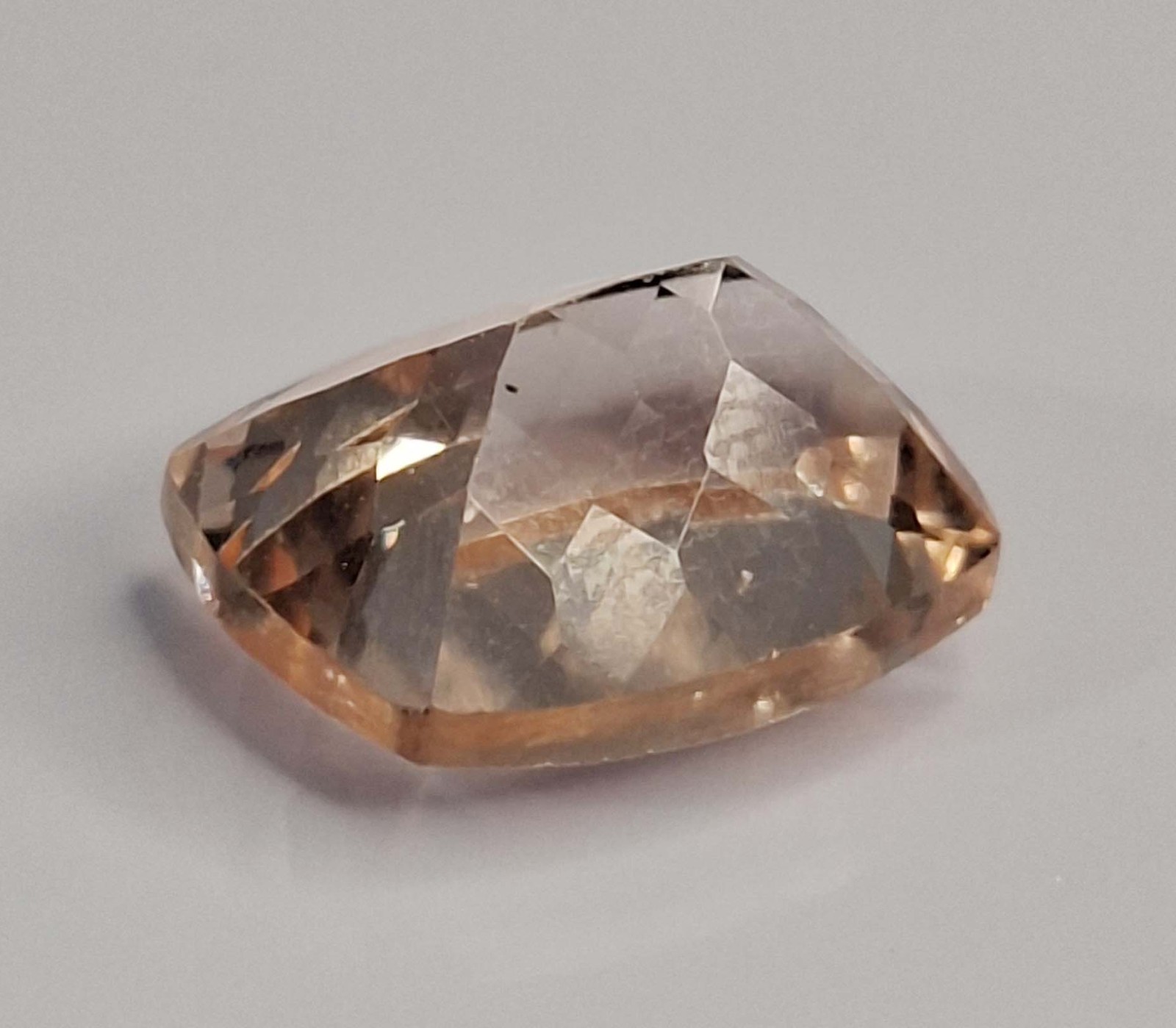Peach Morganite Natural Cushion Cut 7-9 Ct Certified Loose Gemstone TQ262