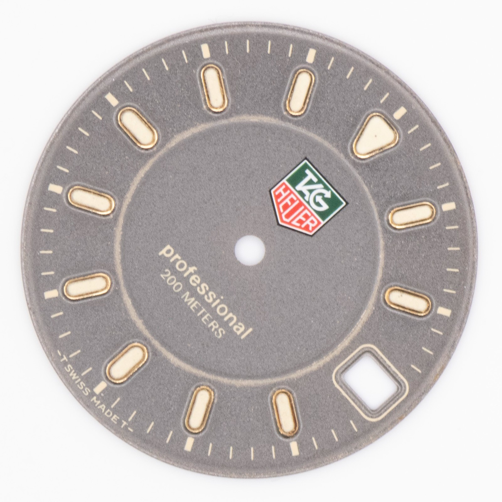 Genuine TAG Heuer Professional 200M 26.1 mm Gray Wristwatch Dial
