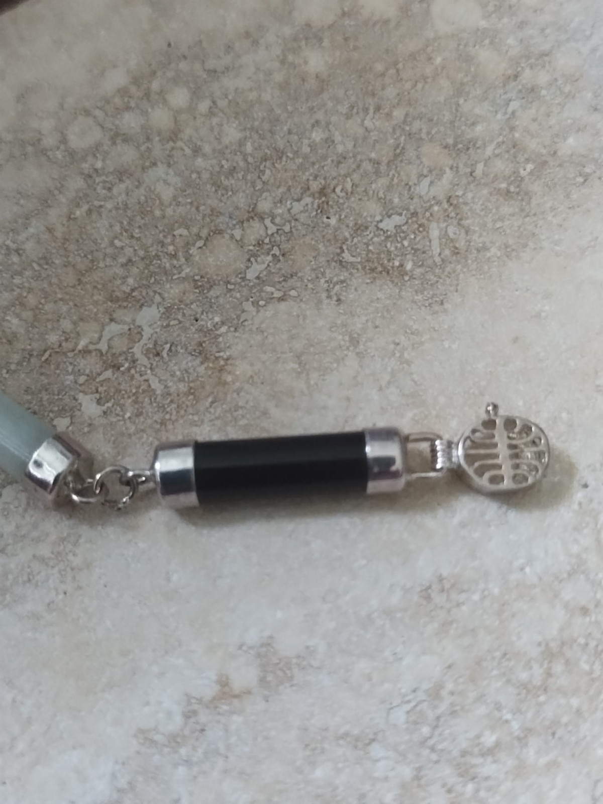 Multi-Stone 925 Sterling Silver Tube Cylinder Link Bracelet