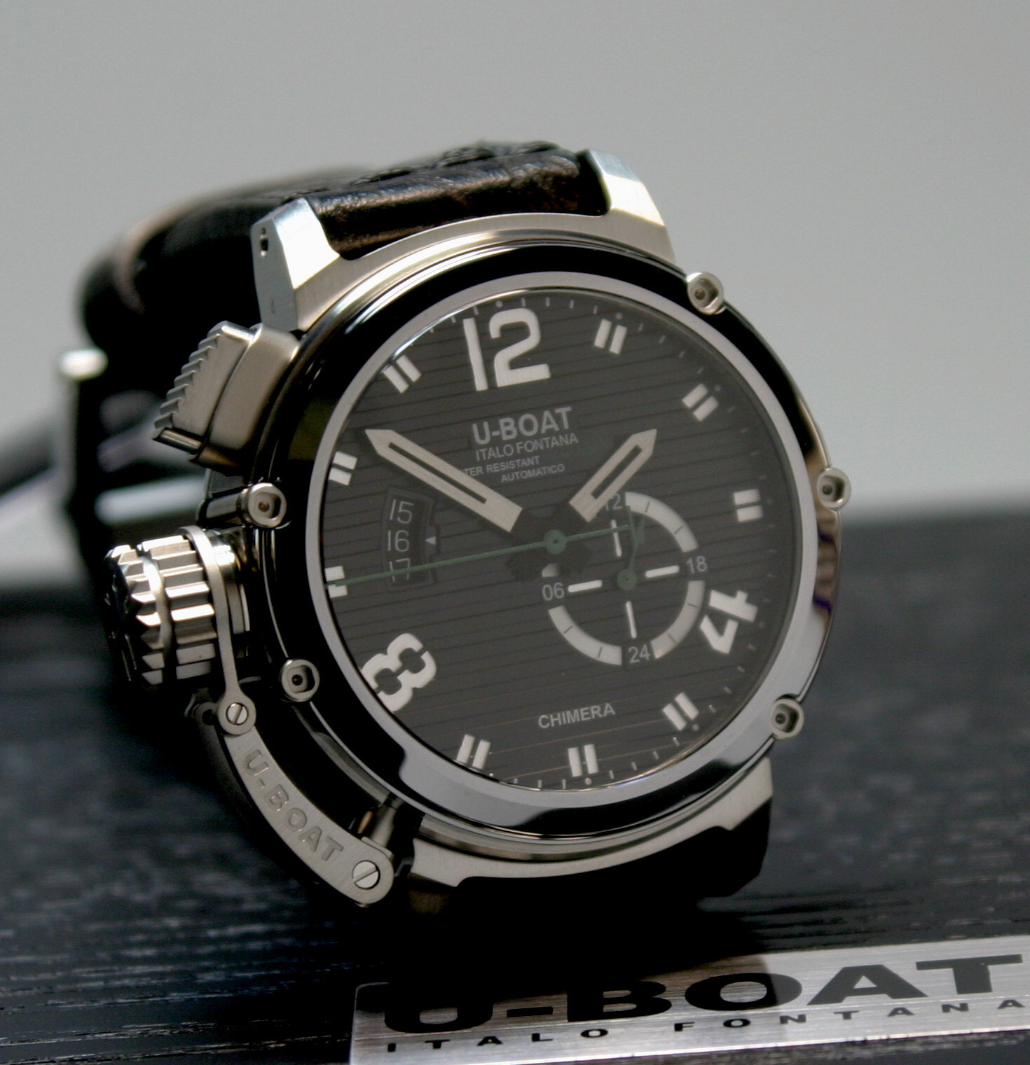 U-Boat 9605 Chimera 46mm SS Black Automatic 10ATM Unworn