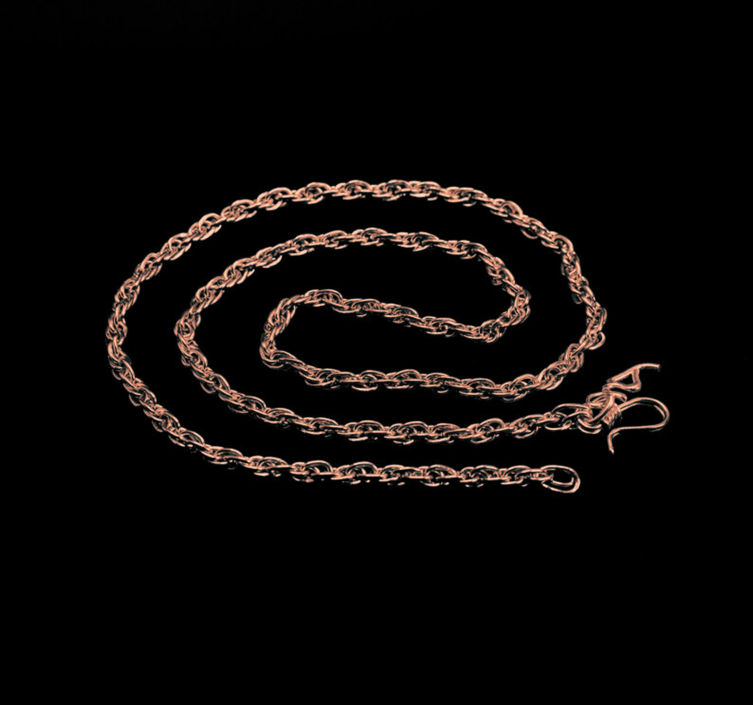 999 Copper Rope Chain Necklace, Customized Luxury, Handmade Jewelry Gift for Men