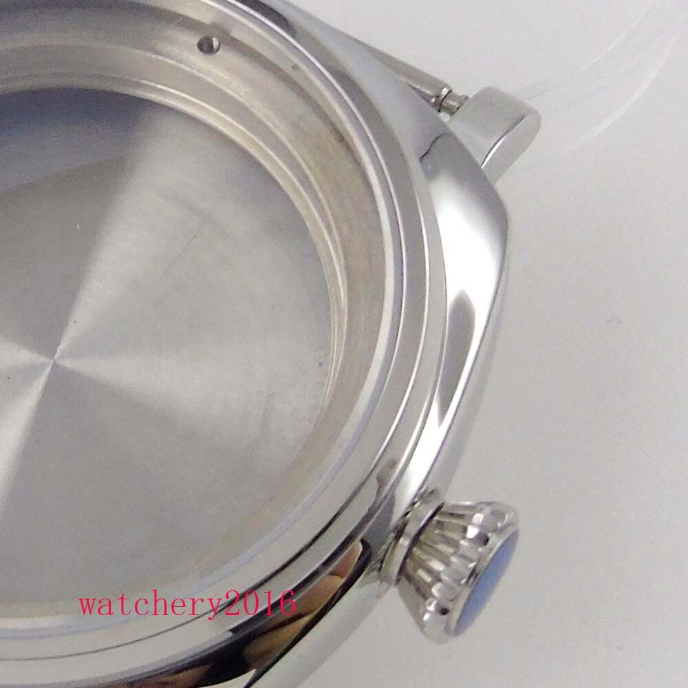 Polished 42mm Sapphire Watch Case For NH35A NH36A movement 200m Water Resistance