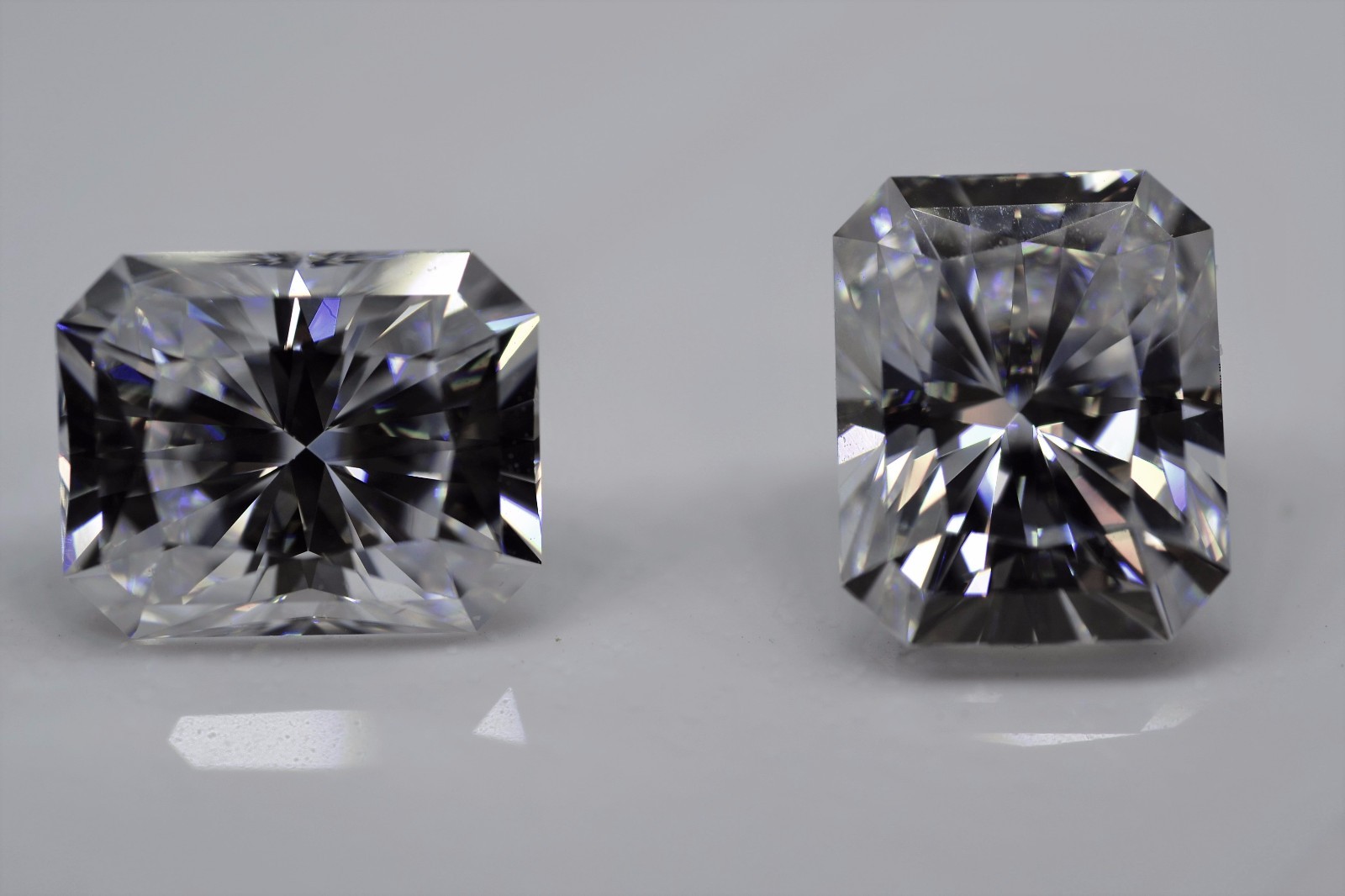 Charles and Colvard Forever One GHI Moissanite 6X4mm Radiant With Certificate