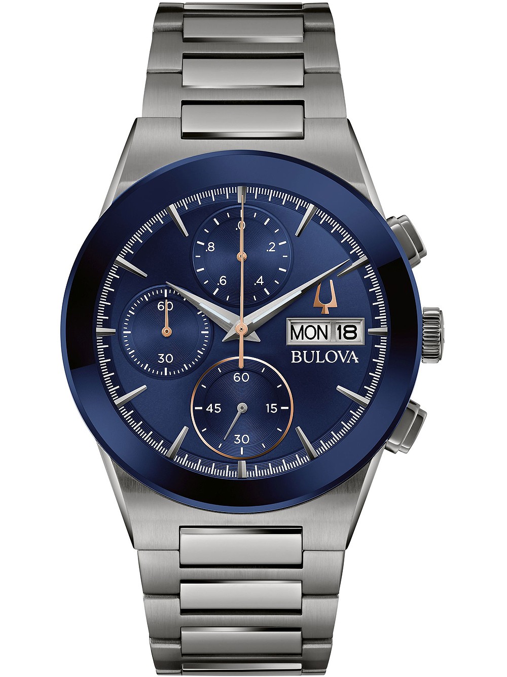 Bulova Grey Mens Chronograph Watch Millennia 98C143