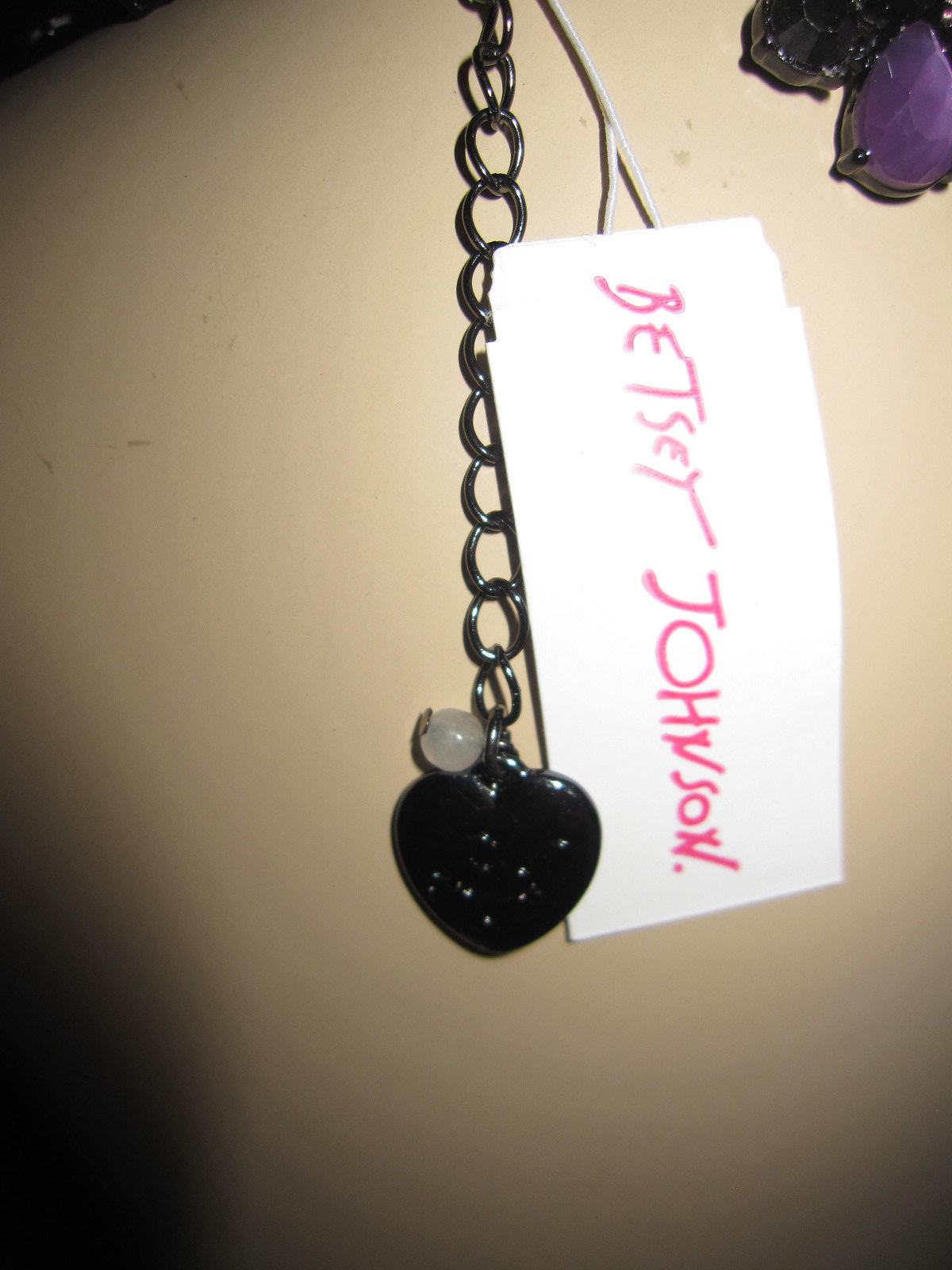 BETSEY JOHNSON DARK MAGIC BLACK WITH BLING SKULLS AND FLOWERS STATEMENT NECKLACE