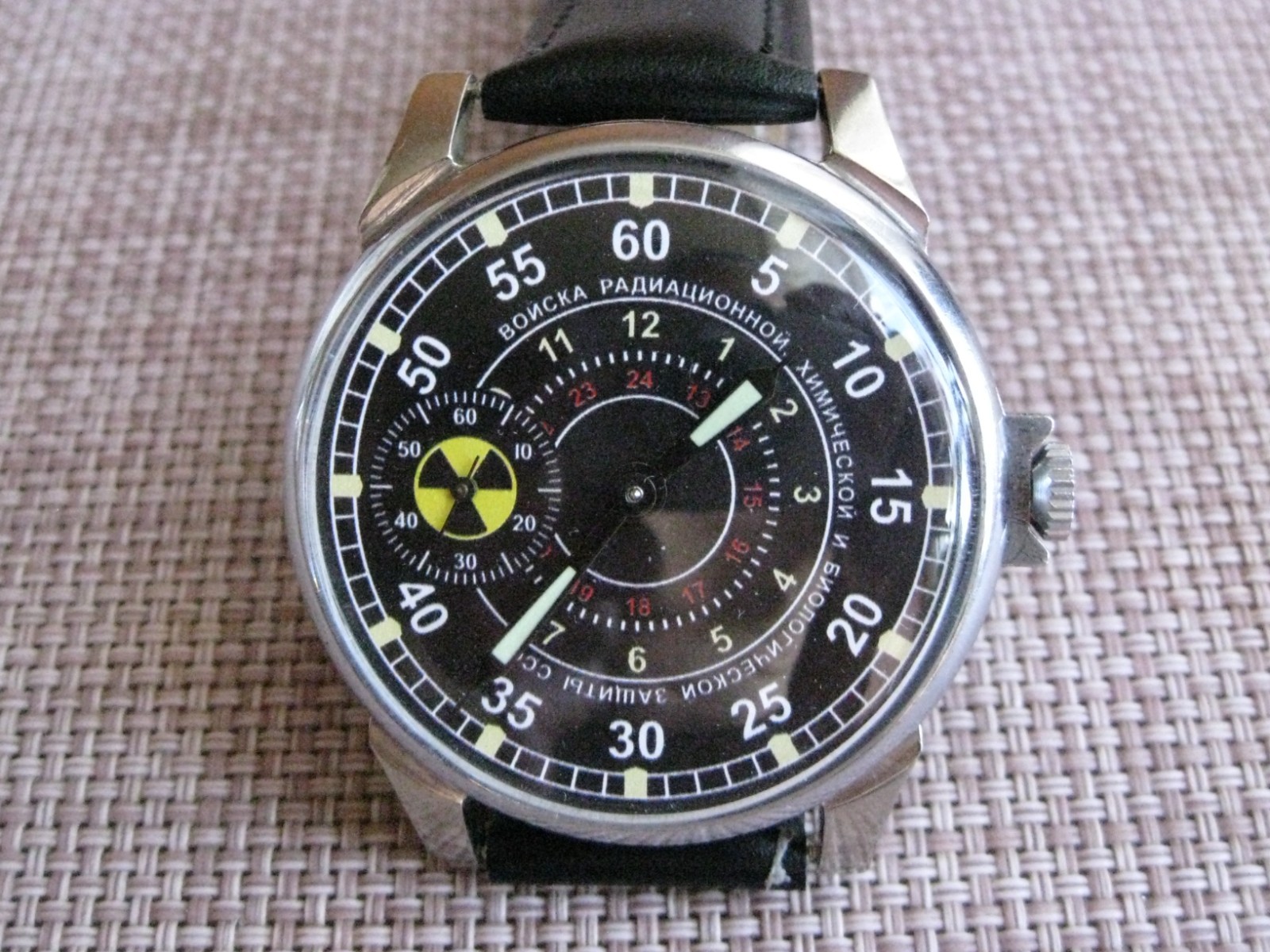 Soviet Watch Molnija USSR radiation protection troops 1970s vintage military
