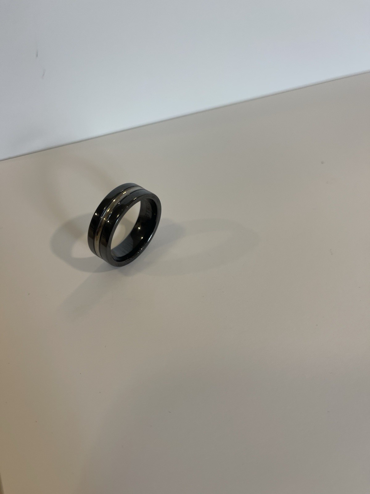 Black Triton Ring Size 5mm Width Size 9 Men’s Titanium Ring