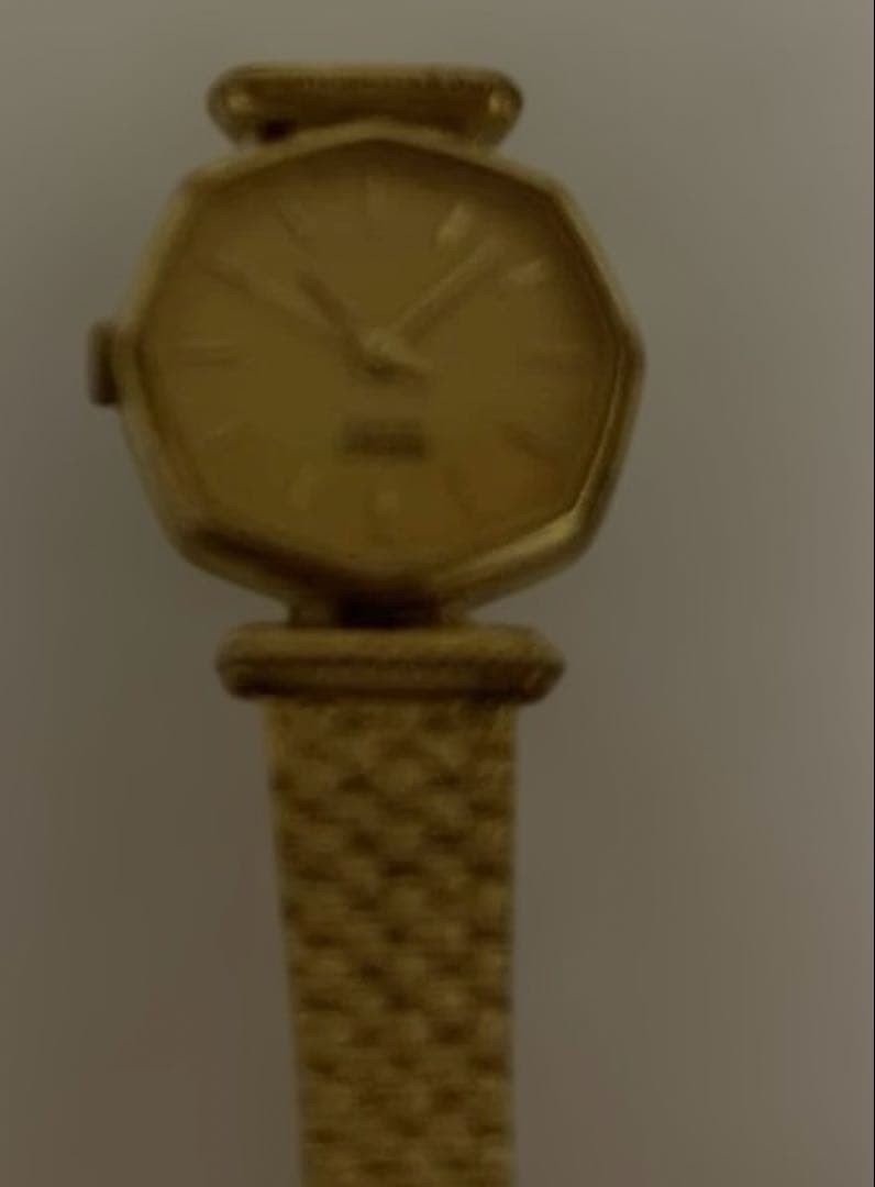 [Junk Retro SEIKO Gold Octagonal Hand-wound Ladies’ Watch]
