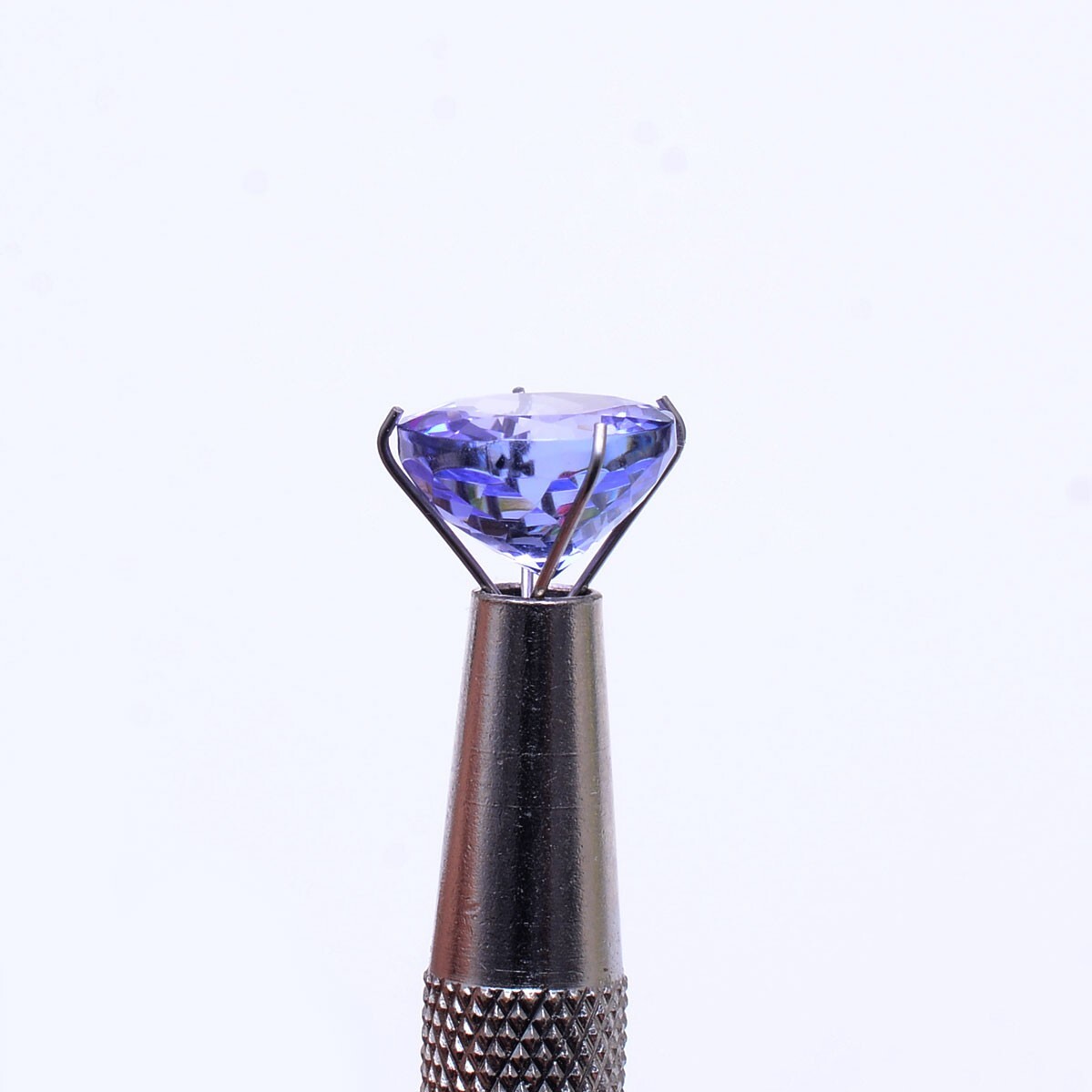 VVS Tanzanite Premium 9mm Round Cut 4.16 Cts, Rare D Block AAA Flawless Gemstone
