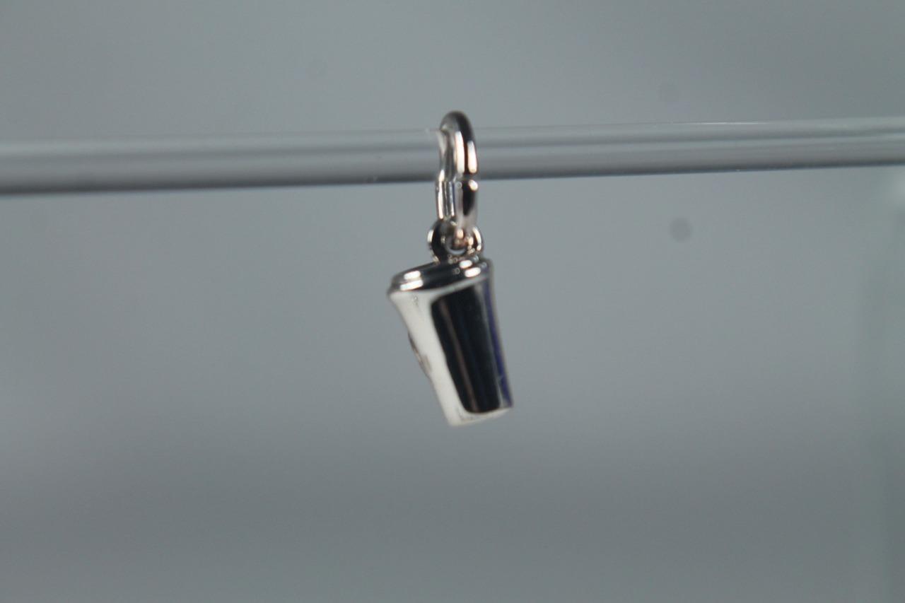 ‘Coffee To Go’ Silverstone Dangle Bead Coffee Cup By DaVinci #DB NEW