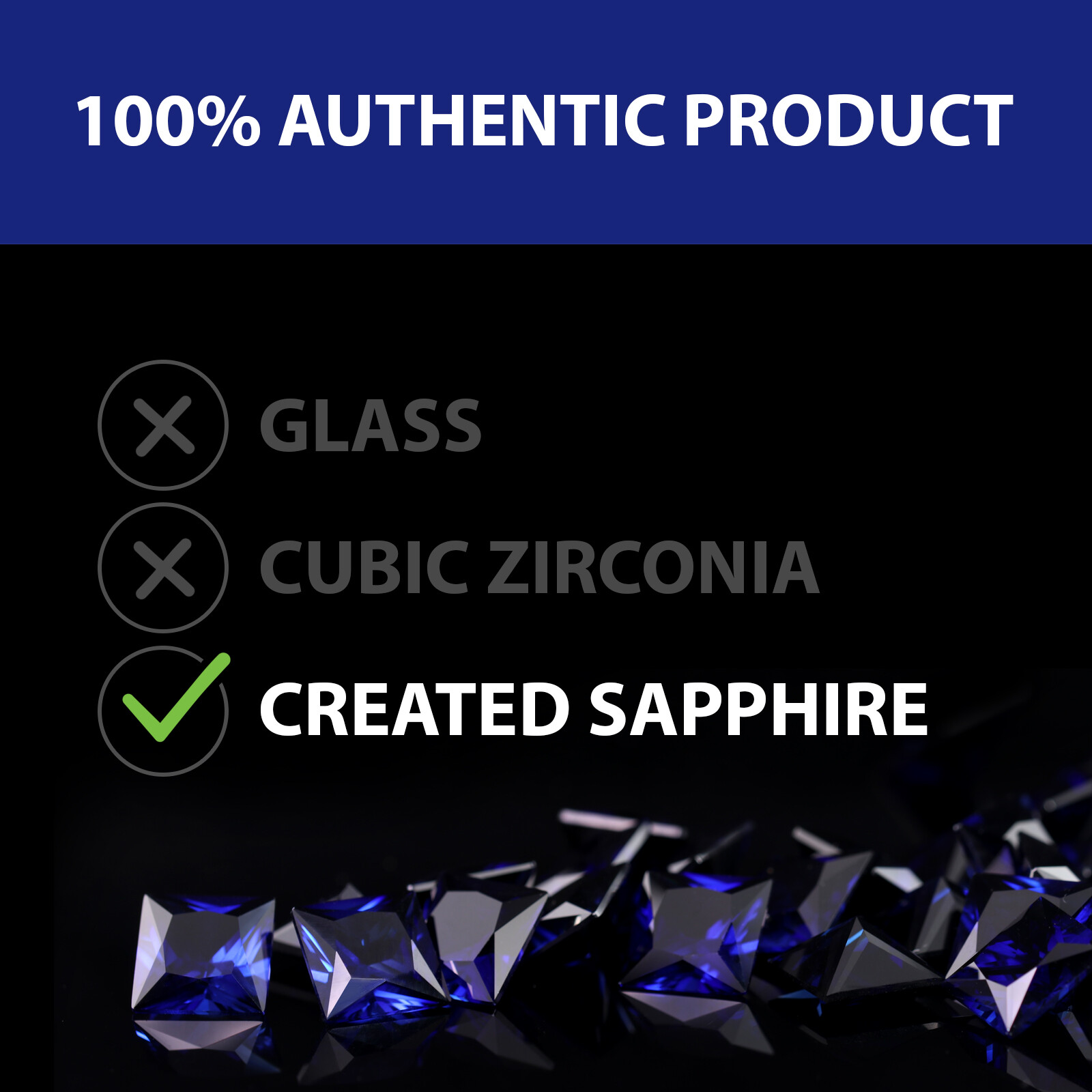 Genuine Sapphire Oval Cut Top Quality Blue Corundum Created Loose Gemstone EU