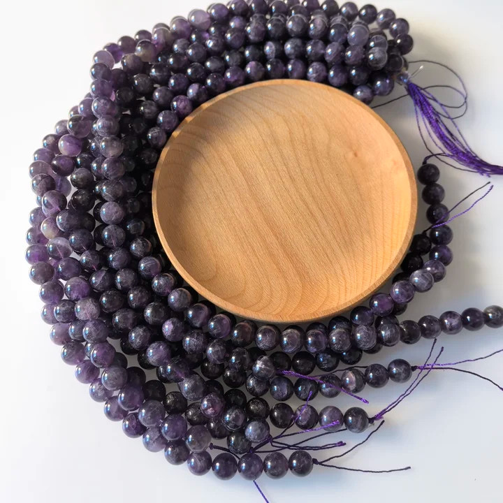 10 Strand Natural Amethyst Stone Round Spacer Loose Beads 10mm Jewelry SWC0