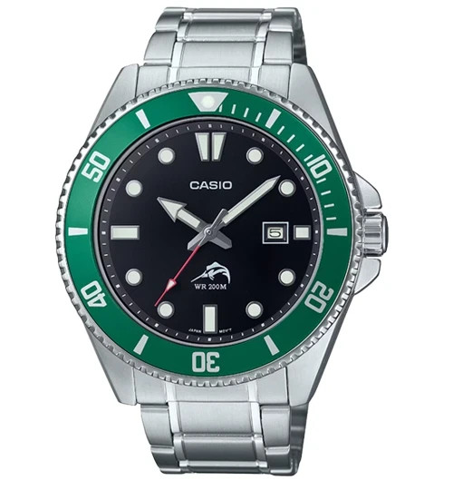 CASIO MDV106DD-1A3V Mens DURO 200M all Metal with Date Analog Sport Watch