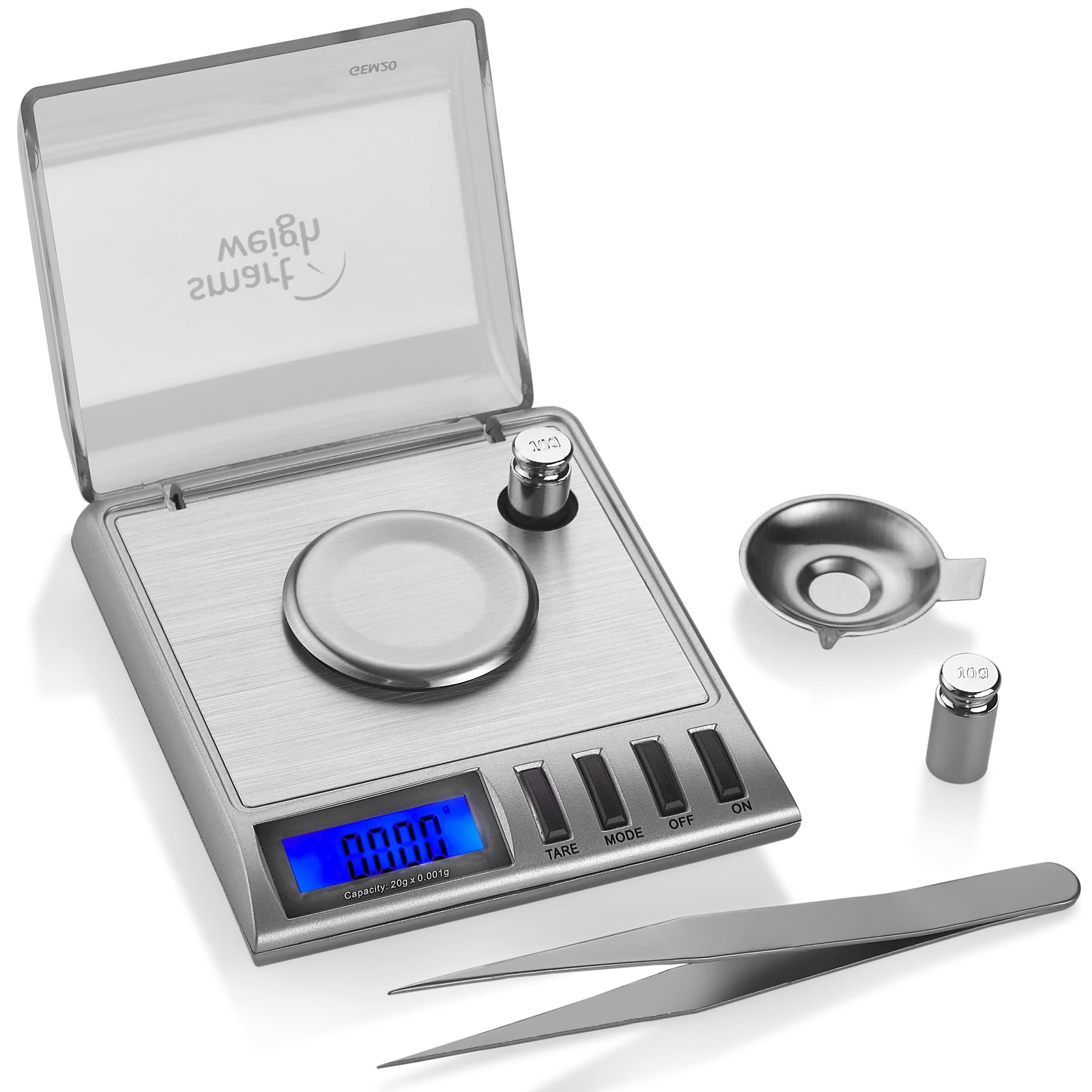 Smart Weigh GEM20-20g x 0.001 grams, High Precision Digital Milligram Jewelry…