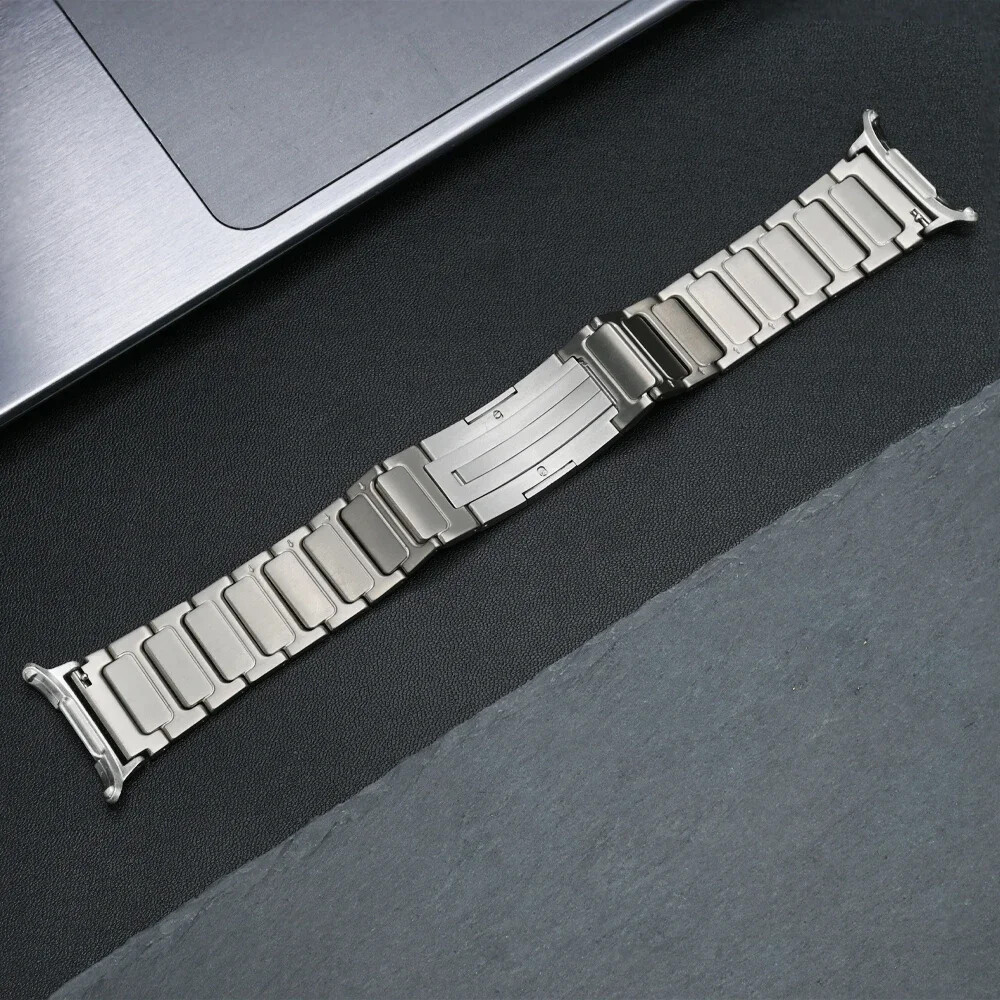 No Gaps Metal Strap Link Bracelet Titanium Band for Samsung Watch 7 Ultra 47mm