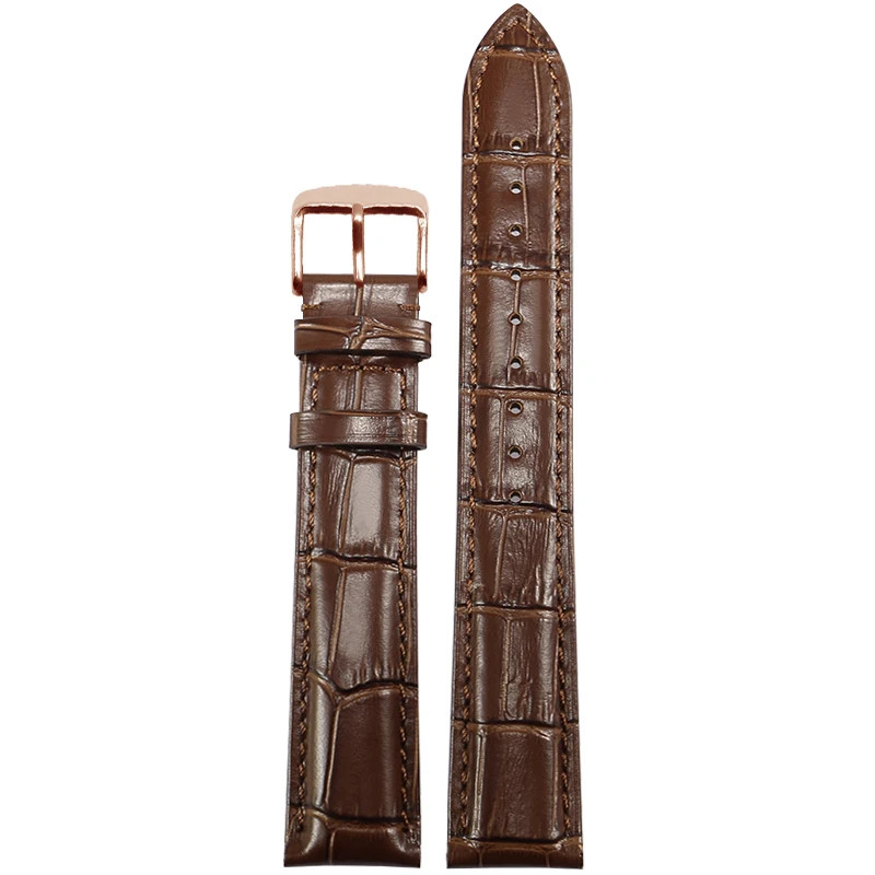 Genuine Cowhide Leather Watch Band Universal Strap 12-23mm Replacement