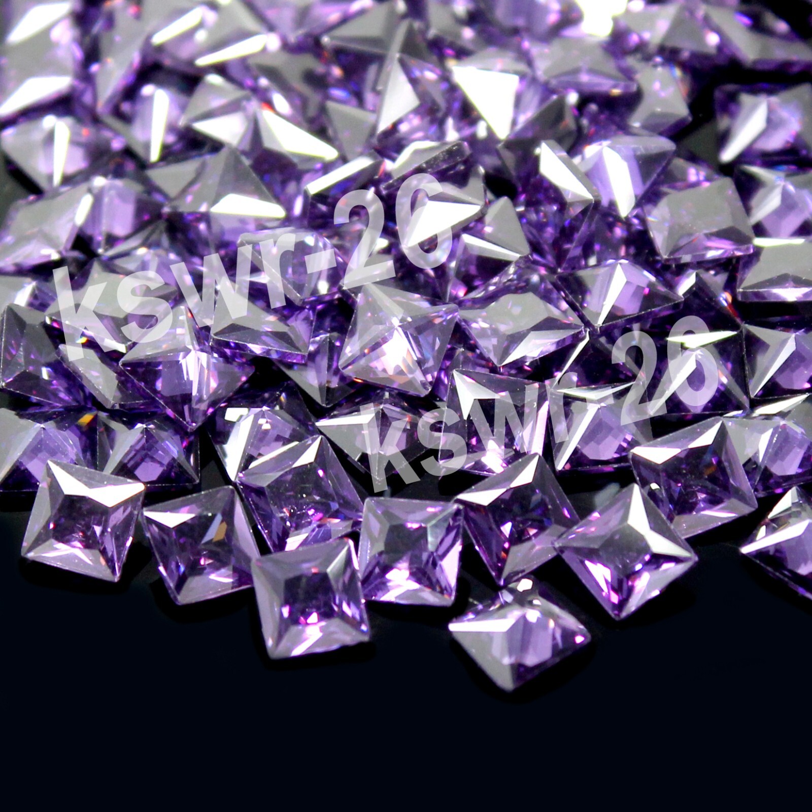 Natural Boysenberry Sapphire Calibrated 4.50 MM Princess Cut Gemstone 500 Pc Lot