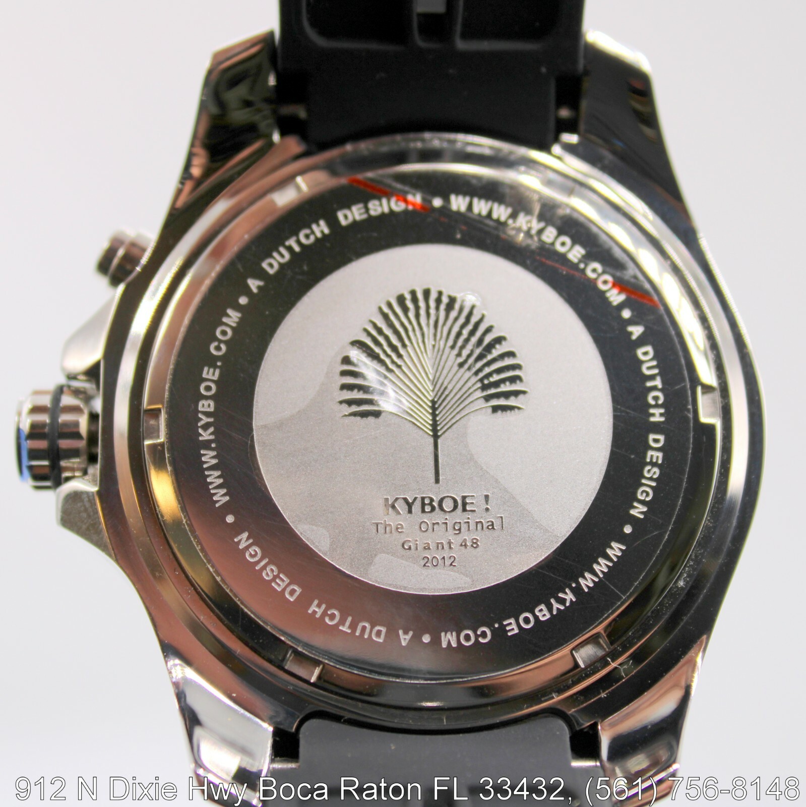 KYBOE! Giant Mariner 48mm Blk/Red, “Diamond” 12hr Mark 10 ATM WR, Men’s Watch