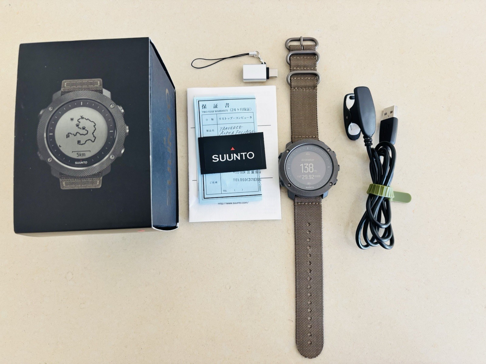 Suunto Traverse Alpha (Foliage) outdoor ABC + GPS wristwatch – Like 🆕