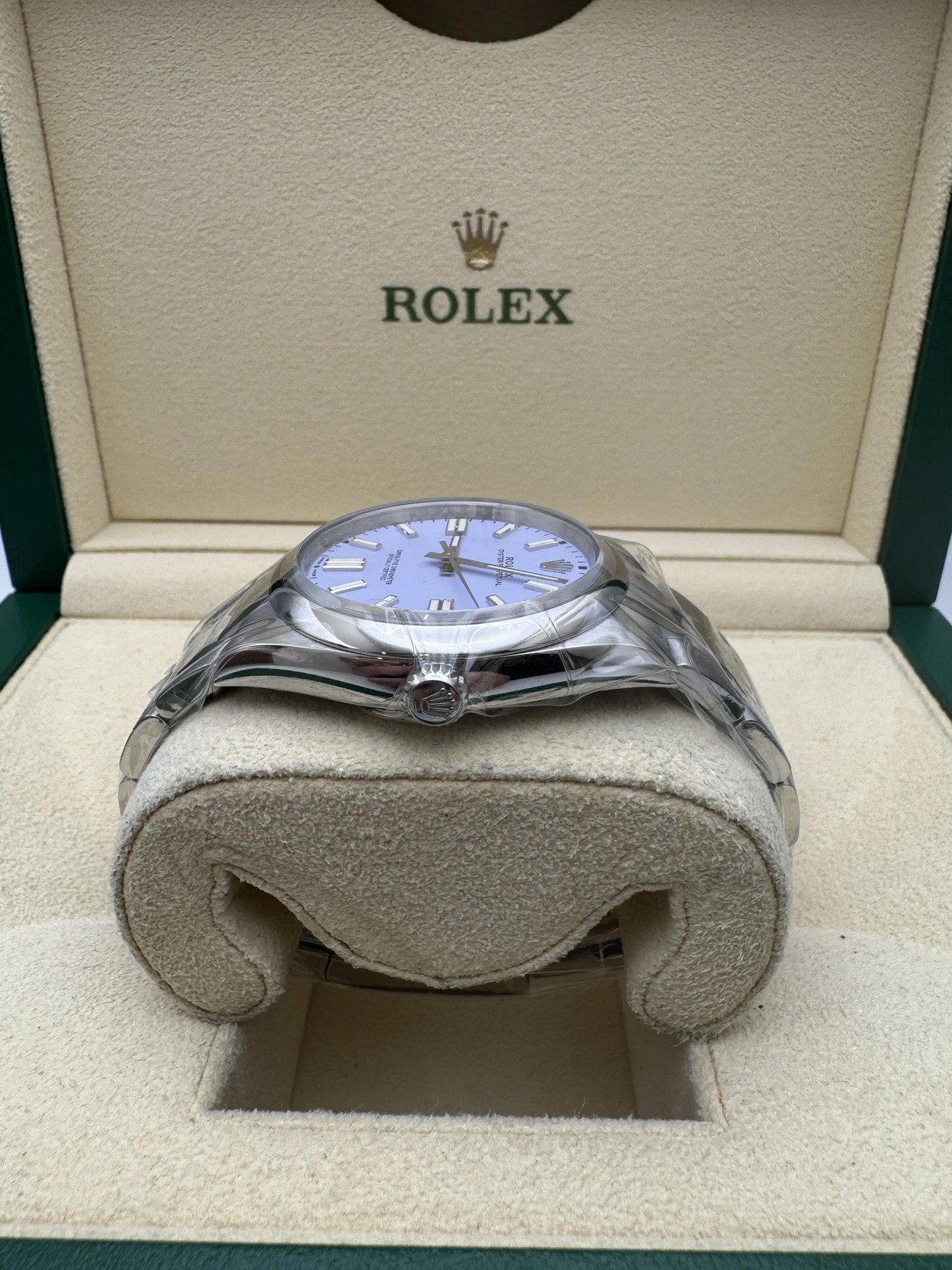 Rolex Oyster Perpetual 41mm 124300 Custom Lavender Dial Box & Papers + Original