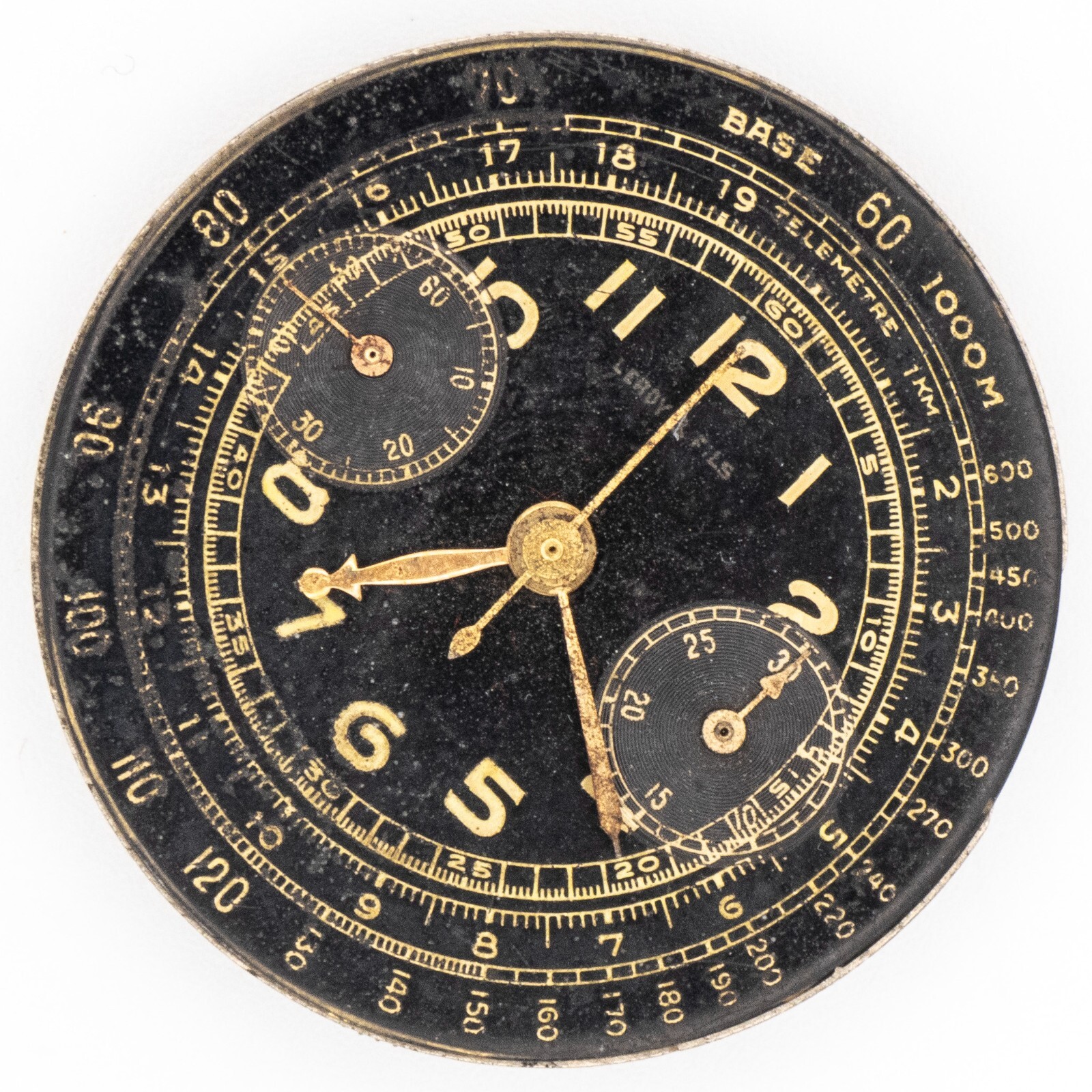 Partial Vintage Leroy & Fils 31.5 mm x 8.4 mm 2-Reg Chronograph Watch Movement