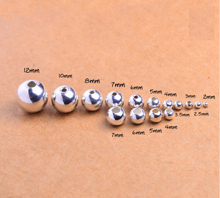 Wholesale 3MM 4MM 5MM 6MM 8MM Tibetan Silver Round Spacer Beads For Jewellry