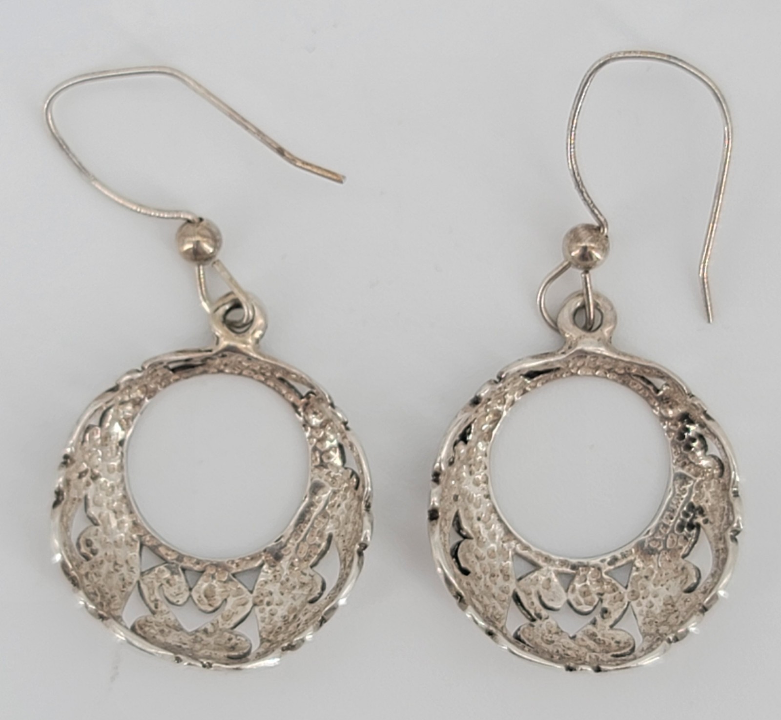 Sterling Silver Lot of 4 Pairs of Pierced Earrings Marked 925 or Sterling