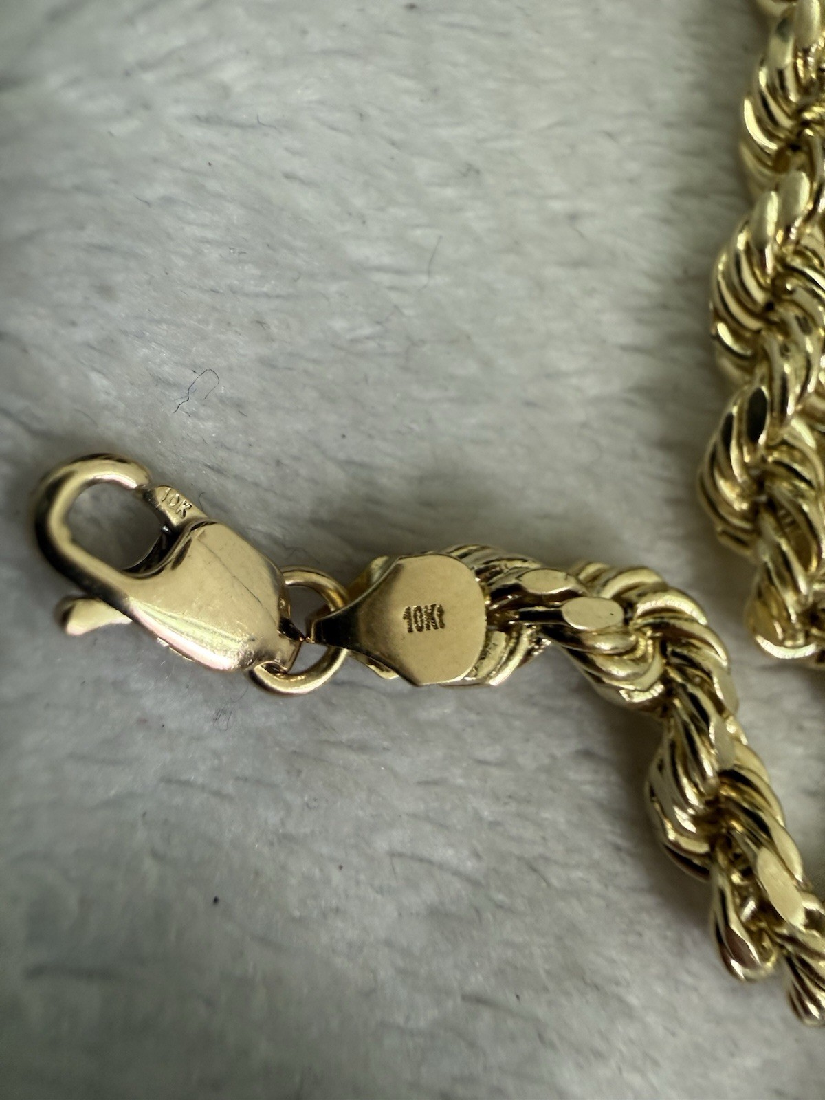 10kt Yellow Gold rope Chain Necklace 5mm 24” Inch New 12.02 Grams Stamped