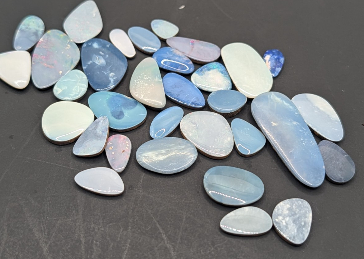 100CTW Genuine Opal Doublet Cabs Mixed Bag For Jewelry Making-New