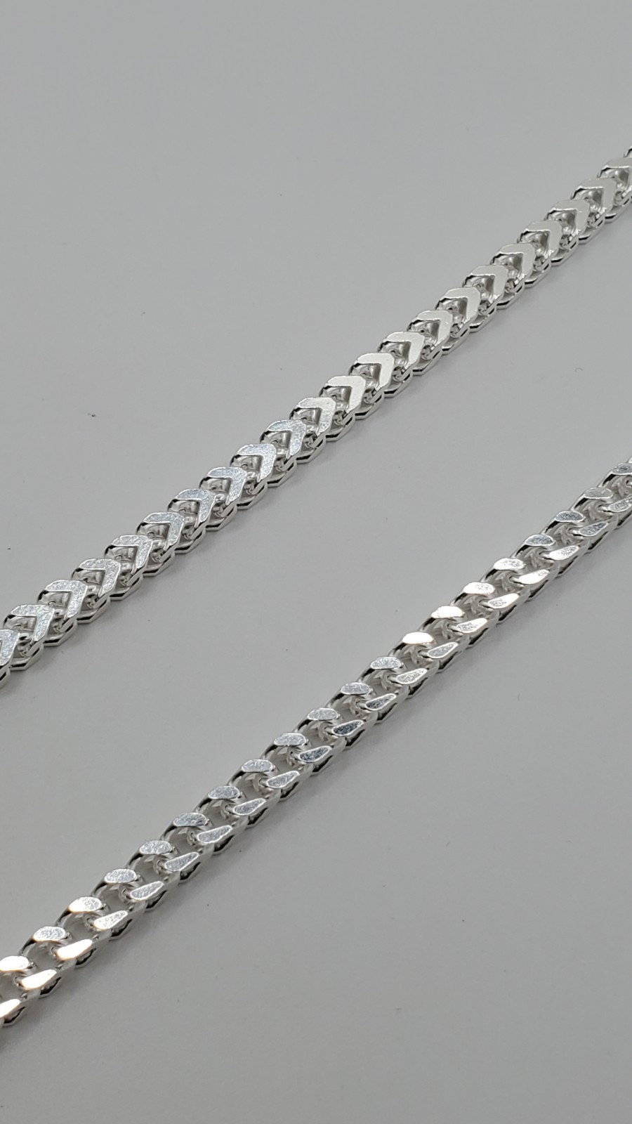 Solid 925 Sterling Silver Franco 4.7mm 27″ Men Italy, NEW