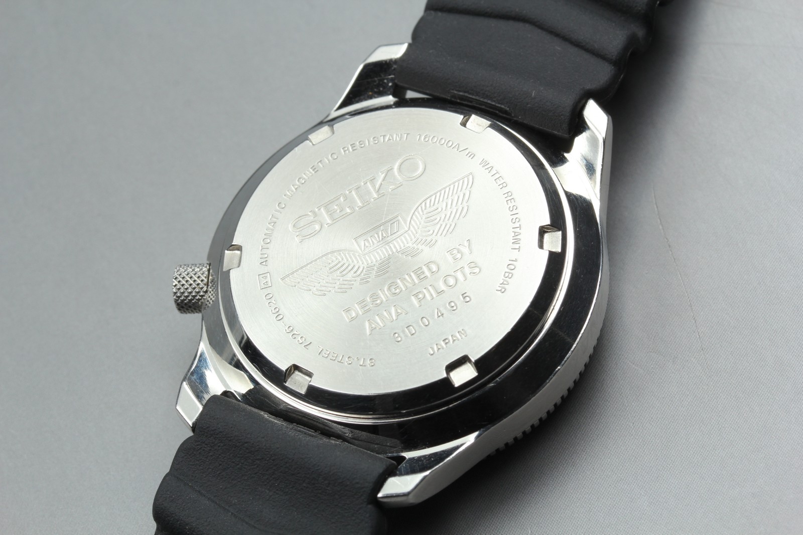Serviced O.H MINT SEIKO ANA Pilot Limited 7S26-0620 Black Men’s Automatic Watch