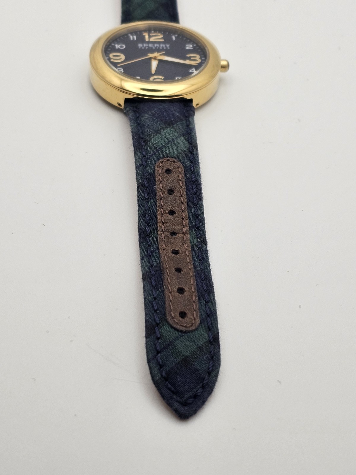 2013 SPERRY TOP-SIDER CLASSIC FLANNEL BLUE/GREEN/GOLD 40MM WOMEN ANALOG WATCH🔥
