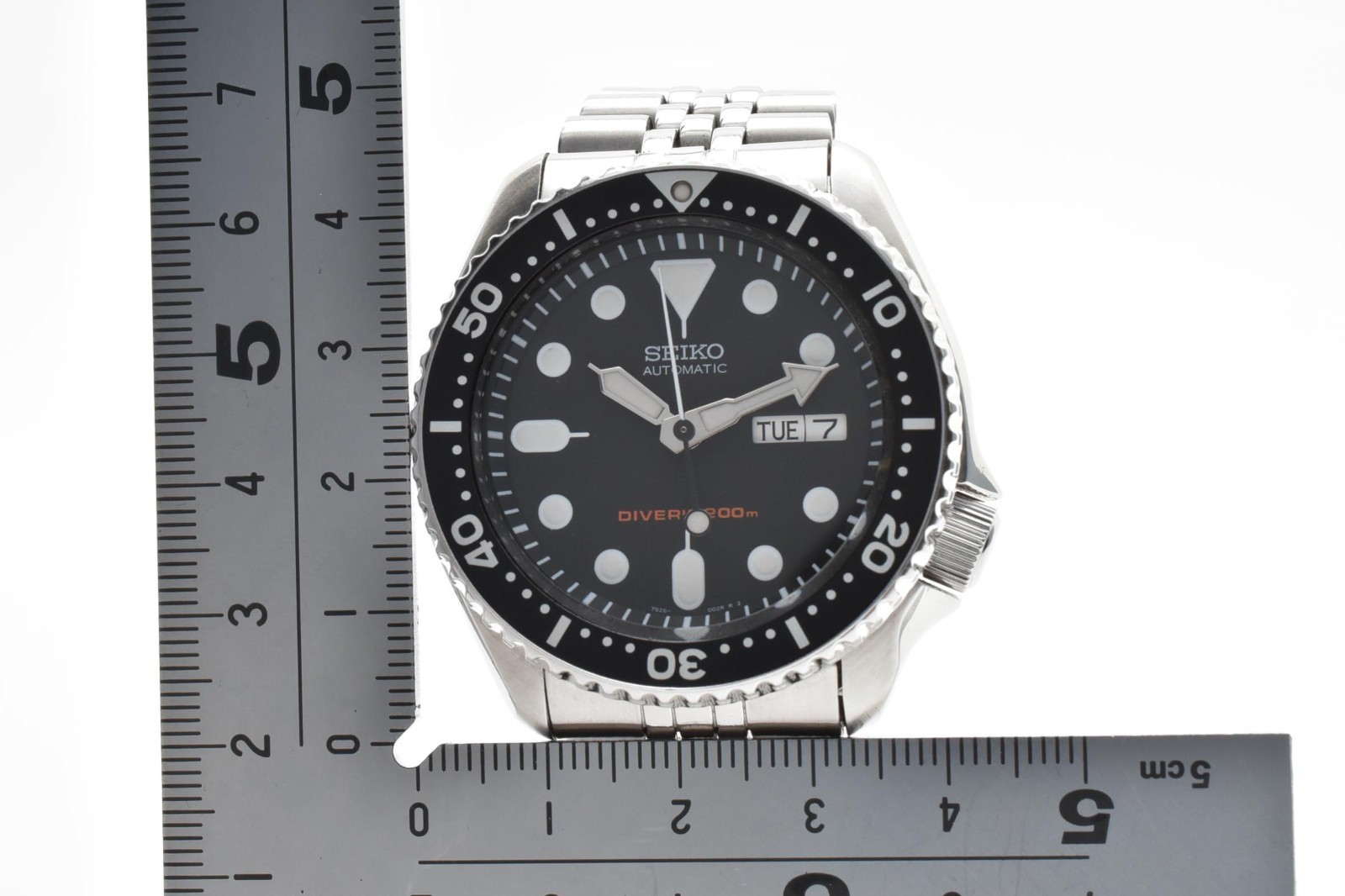 【Near MINT】 SEIKO 7S26-0020 SKX007 Black Diver’s Automatic Mens Watch From JAPAN