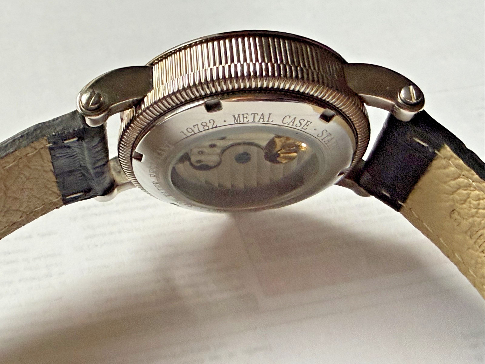 STAUER AUTOMATIC MOVEMENT MEN’S WATCH 19782 NEW /OLD STOCK