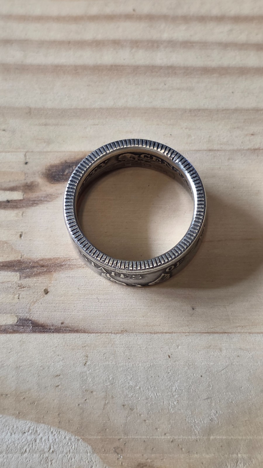 1944 Coin Ring Philippine 50 Centavos