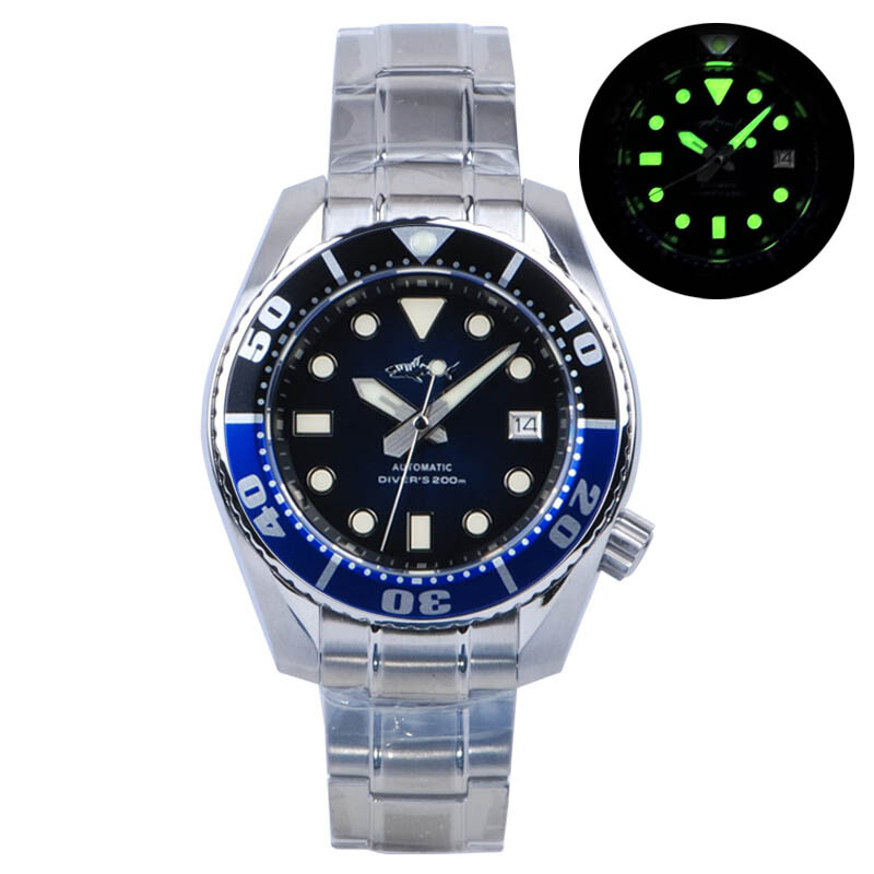 Heimdallr Sharky SUMO SBDC001 NH35A Automatic Diver 200M Watch 44mm 316L C3