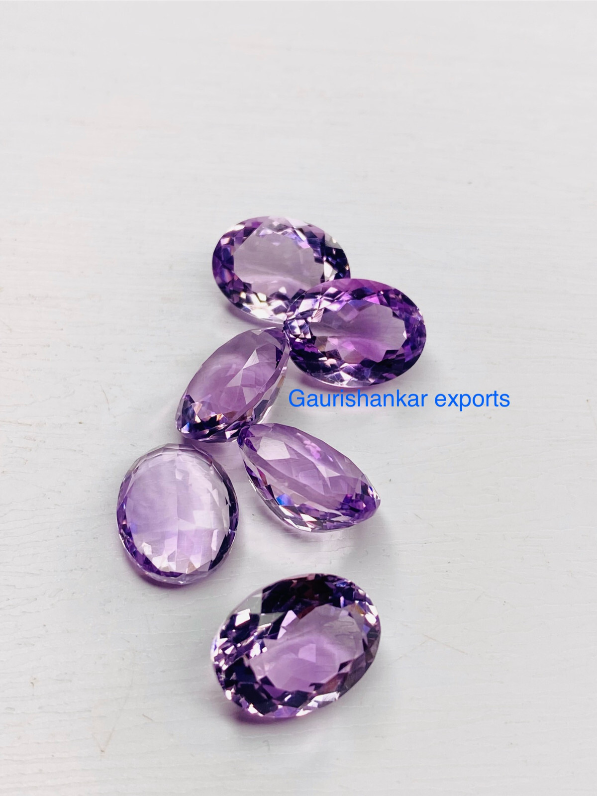 Pink Amethyst Faceted Oval Cut Loose Gemstone 4×3 mm to 16×12 mm Natural DG