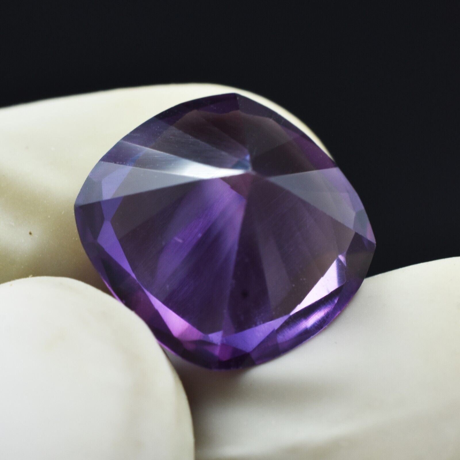 Purple Tanzanite Natural Square Cushion Cut 9.45 Ct CERTIFIED Loose Gemstone