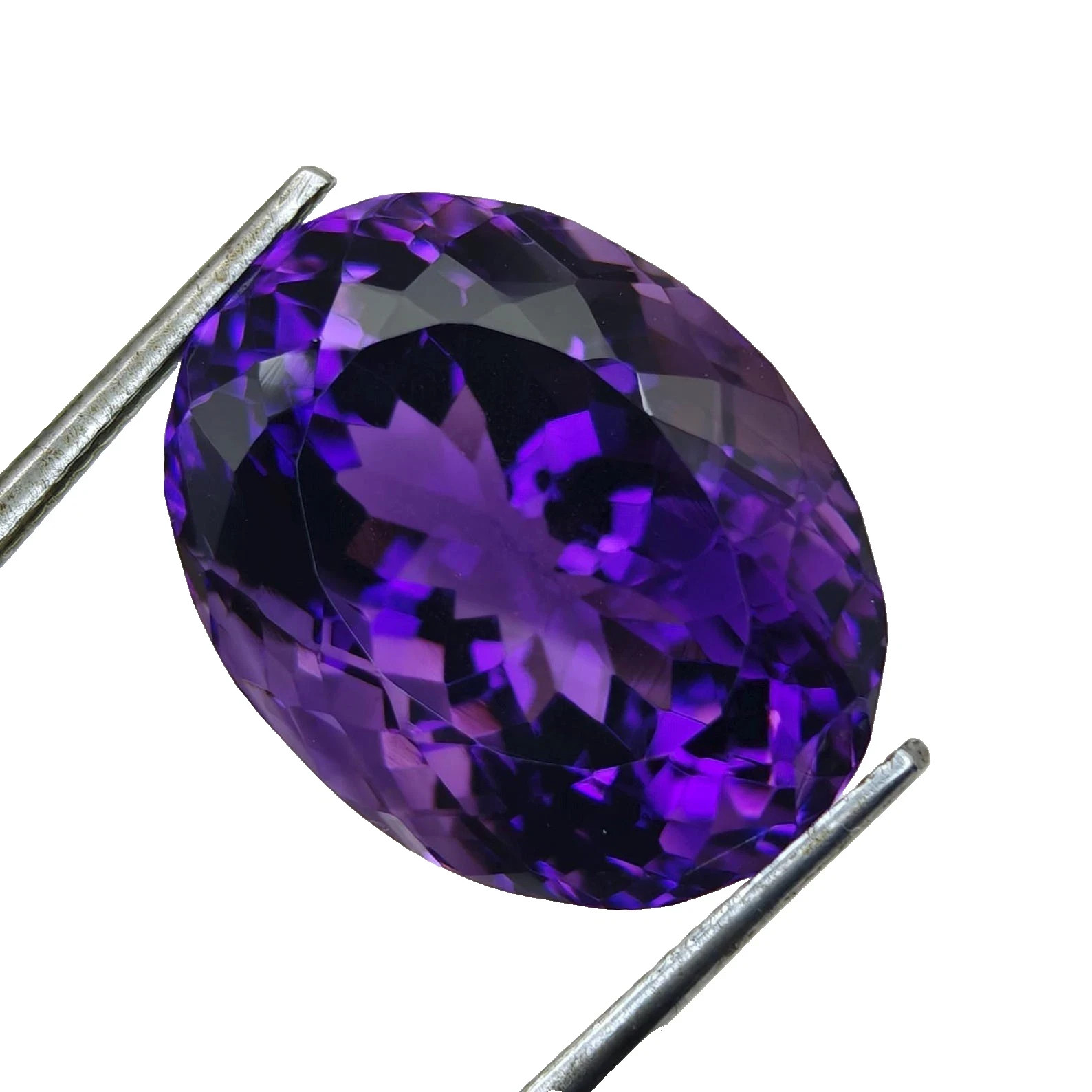 9.8 Ct Natural Unheated Purple-Blue Amethyst Oval Cut Certified Gemstone